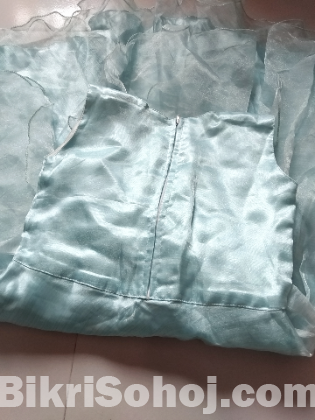 Elegant Lace-Embroidered Bodice Dress